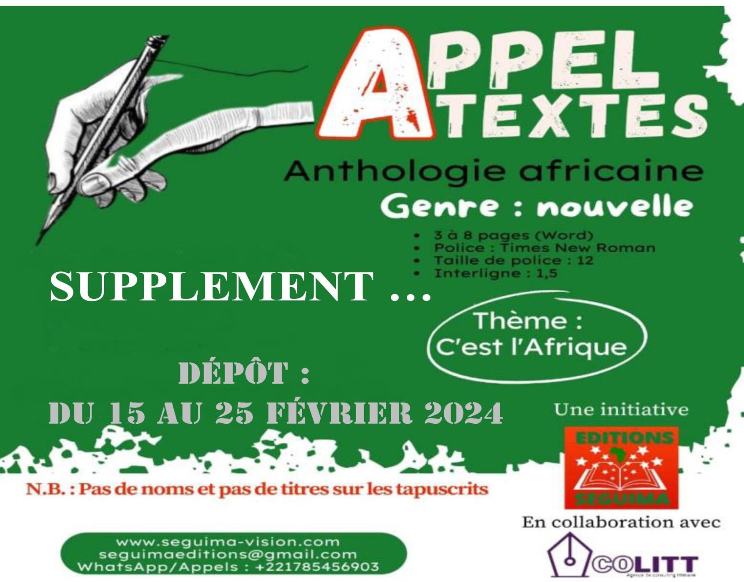 Chers Africains du continent et de la Diaspora, La situation actuelle au Sénégal en ce mois de février soulève beaucoup d'interrogations, installe un émoi permanent dans nos cœurs et nous agite sans cesse l'esprit. Presque partout en Afrique, souffle un vent destructeur et refondateur. Qu'est-ce que cela vous inspire ? Ses incidences sur la famille, les couples, l'équilibre et la cohésion sociale ? Etc.