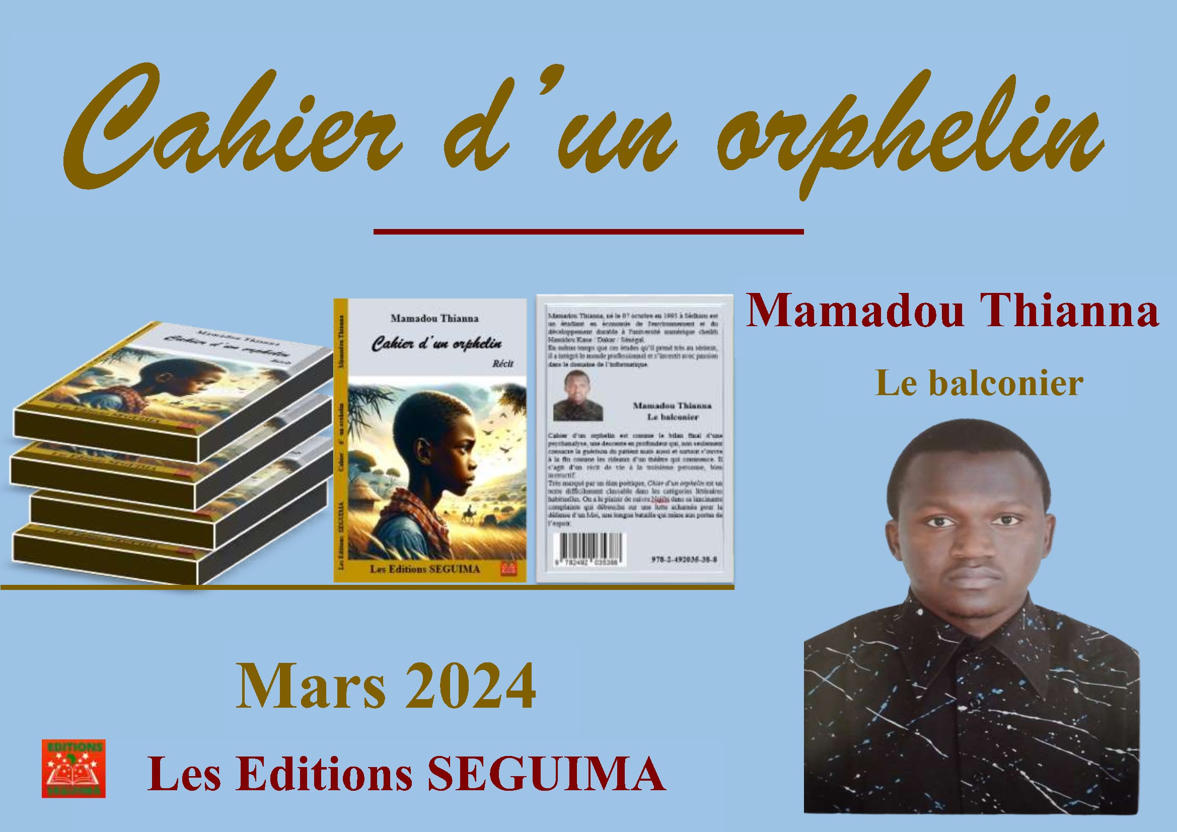 Cahier d’un orphelin est comme le bilan final d’une psychanalyse, une descente en profondeur qui, non seulement consacre la guérison du patient mais aussi et surtout s’ouvre à la fin comme les rideaux d’un théâtre qui commence. Il s’agit d’un récit de vie à la troisième personne, bien instructif. Ici, la littérature a principalement trois préoccupations qui se traduisent en des fonctions très marquées : une fonction esthétique, une fonction thérapeutique et une fonction didactique.