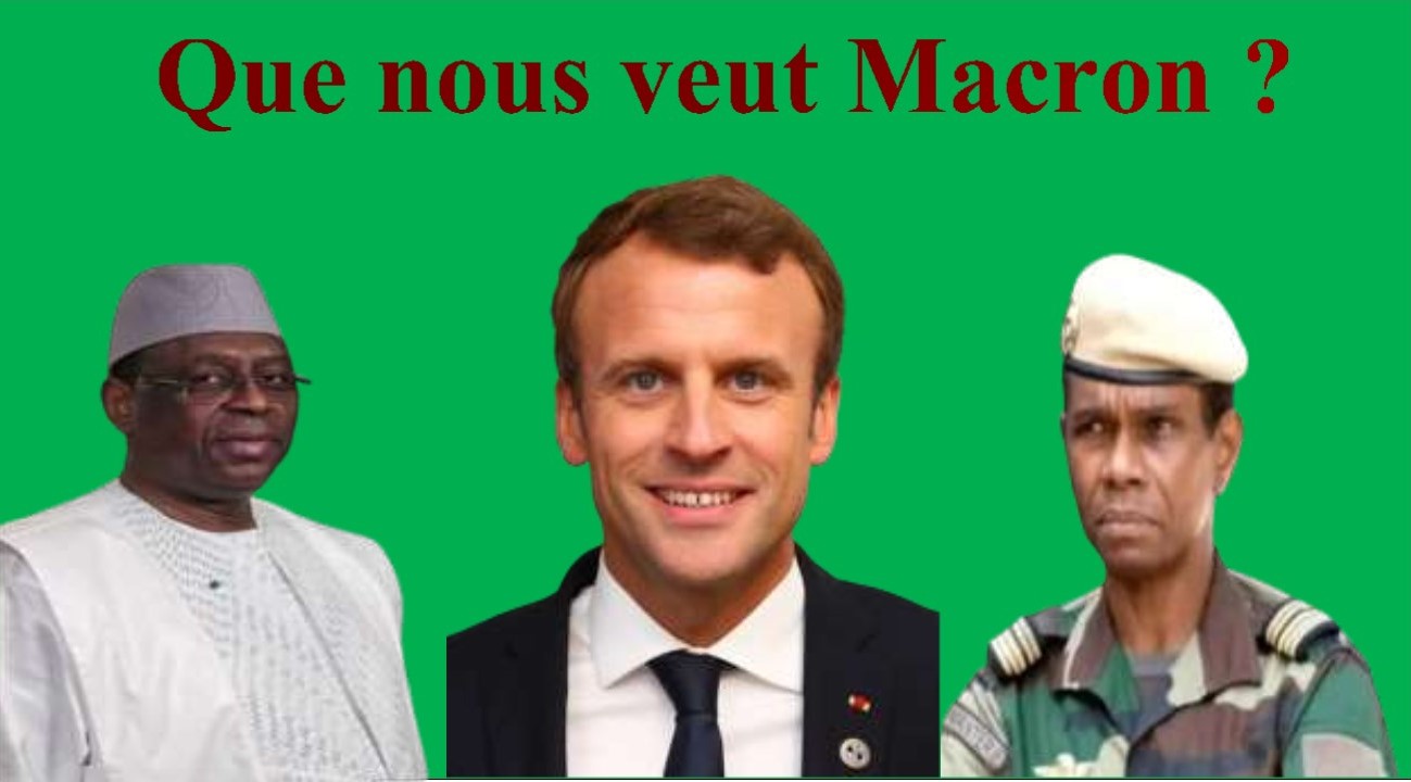 Macky Sall, Président déchu, les mains tâchées de sang mais détenant tous les secrets de notre Etat, se voit recruté par un Président en exercice qui voit les intérêts de son propre pays, menacés par le « gagnant-gagnant » désormais en vigueur dans les rapports politico-économiques au pays de la Téranga. « Envoyé spécial du Pacte de Paris pour les Peuples et la Planète » C’est quoi ça ? C’est quel job ça ? Un poste tellement bidon qu’il donne à sourire. Quel travail effectue-t-il réellement pour Macron ? Devinons : Les renseignements ? Agent de mésintelligence ? Acte 2 Macron cherche vaille que vaille à garder des éléments des Forces armées françaises sur notre sol. Cent (100) hommes pour faire quoi ? Que font sur notre territoire, des agents étrangers à l’amitié désormais douteuse, que nous ne contrôlons pas ? Nous ne sommes pas demandeurs, pourquoi insiste-il à nous assister militairement ? Acte 3 Un général de notre armée, muté par le gouvernement du Sénégal pour servir dans une de nos ambassades n’en serait pas très content. De l’avis général, il est pour Macky Sall, un homme lige. Et voilà que, tout d’un coup, la France lui témoigne son amitié et sa reconnaissance pour : « La confiance et les liens forts qui unissent nos deux pays. » Ça veut dire quoi encore ? L’autorité et la personnalité morale de notre pays sont incarnées par le Président Diomaye Diakhar Faye et non par un officier de l’armée … Pourquoi lui ? Macron ! On vous voit hein !