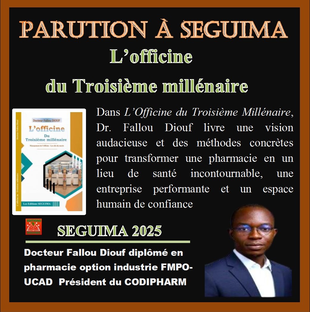Dans son livre, L’officine du Troisième millénaire, il parle moins de pharmacie dans ses aspects médicamenteux ou commercial que d’officine, ce lieu de vie où se rencontrent, dans un climat convivial, le patient et son remède. Il mène une réflexion poussée sur les voies et moyens nécessaires à la transformation de la pharmacie classique en une officine qui devient le cœur battant de la santé de proximité, un espace humain de confiance en même temps qu’une entreprise performante.